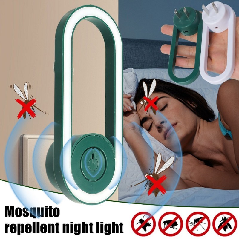 Ultrasonic Mosquito Repellent with Night Light | Electronic Mosquito & Insect Pest Control Plug-In