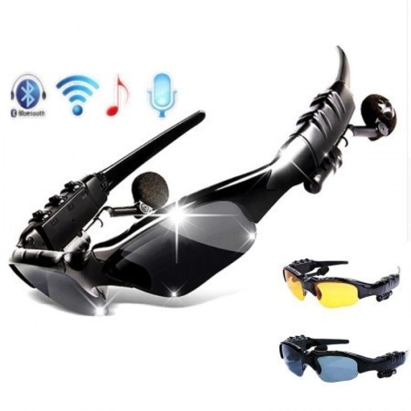 Bluetooth Smart Glasses 2-in-1 Polarized Sunglasses with Wireless Earphones & Hands-Free Calling