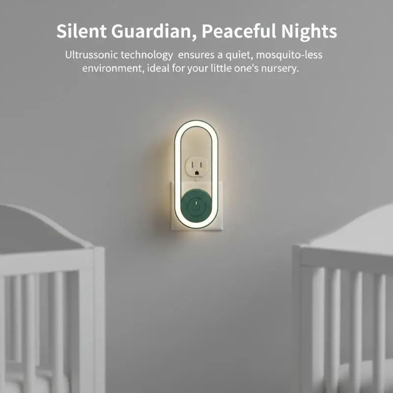 Ultrasonic Mosquito Repellent with Night Light | Electronic Mosquito & Insect Pest Control Plug-In