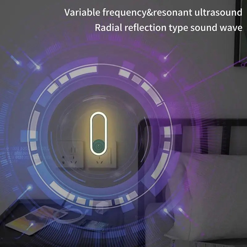 Ultrasonic Mosquito Repellent with Night Light | Electronic Mosquito & Insect Pest Control Plug-In