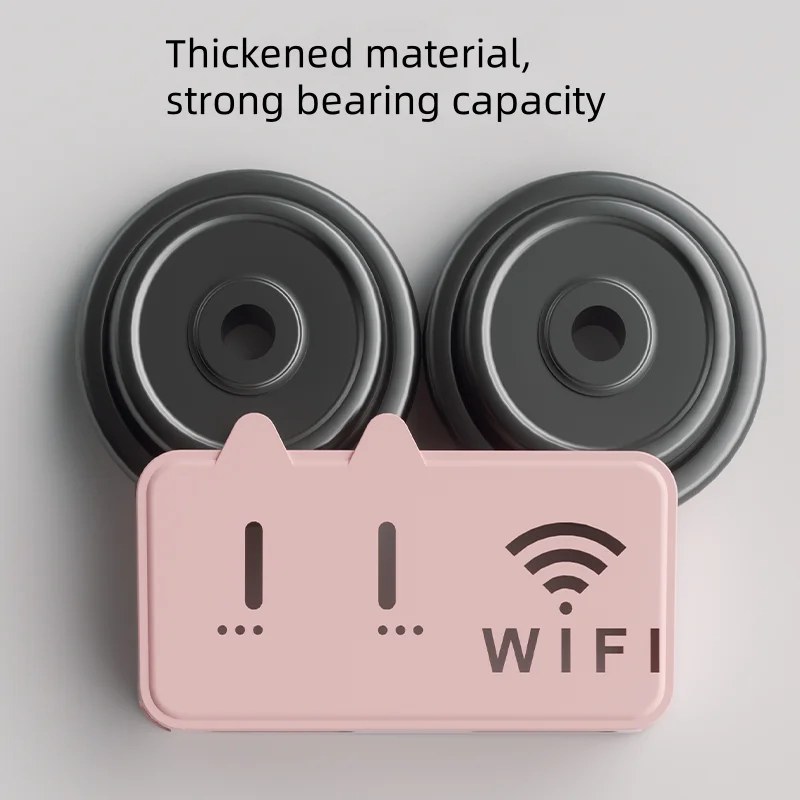 Smart Self-Adhesive WiFi Router Storage Box | No-Drill Dustproof Wall Mount Router Organizer