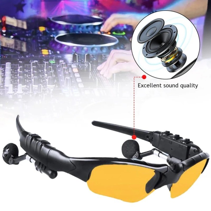 Bluetooth Smart Glasses 2-in-1 Polarized Sunglasses with Wireless Earphones & Hands-Free Calling